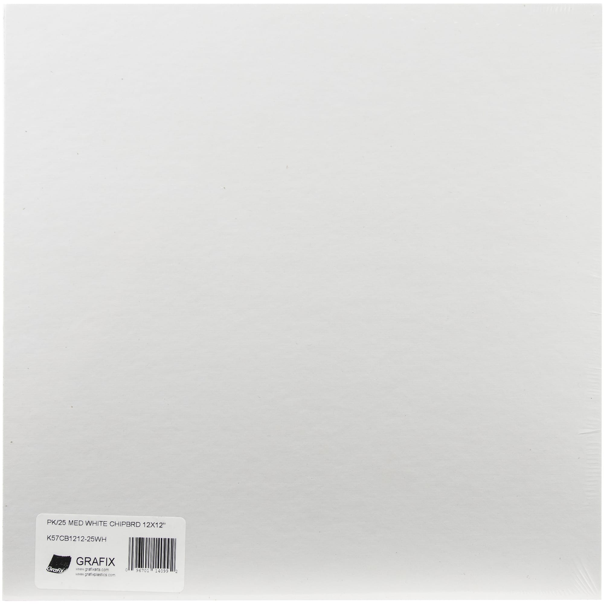 Grafix® White Medium Weight Chipboard Sheets